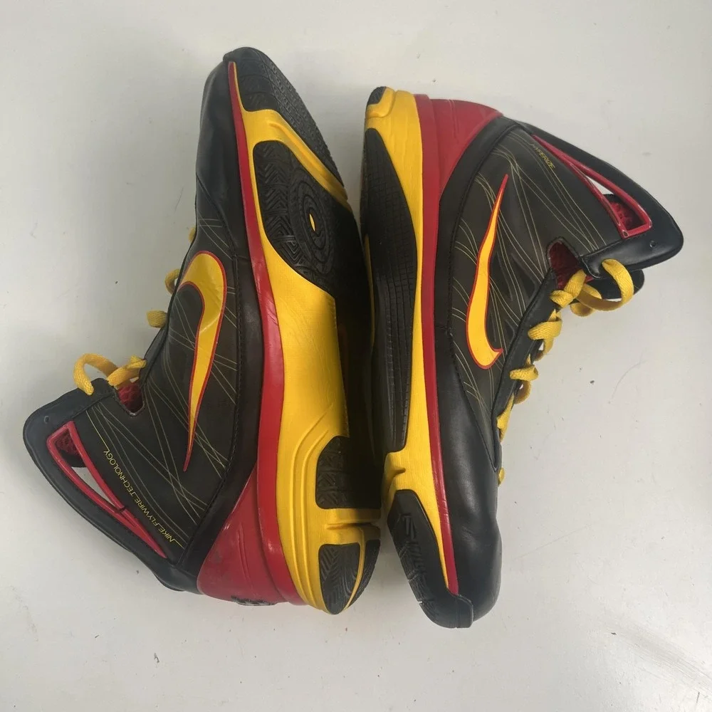 Nike Hyperize Rise NHSI 2009 Promo Shoes Mens Size 9 Black Yellow Basketball